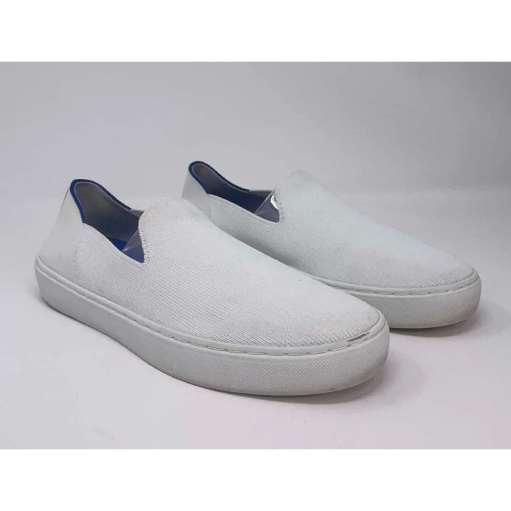Rothy's‎ The Original Slip On Sneaker Women's 7 Bright White Textile Minimalist